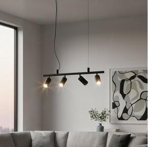 Ideal Lux - Lampadario LED a sospensione con filo DYNAMITE 4xGU10/7W/230V CRI 90 nero