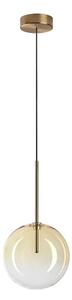 Ideal Lux - Lampadario LED a sospensione con filo EQUINOXE 1xG4/2W/230V diametro 20 cm ottone/fumé
