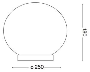 Ideal Lux - Lampada da tavolo LED CANDY 1xG9/3W/230V diametro 25 cm bianco