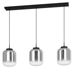 Eglo 390104 - Lampadario a sospensione con filo BULCIAGO 3xE27/40W/230V fumé