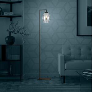 Eglo 390256 - Lampada con piedistallo ESTANYS 1xE27/40W/230V fumé