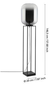 Eglo 39989 - Lampada con piedistallo BULCIAGO 1xE27/40W/230V fumé