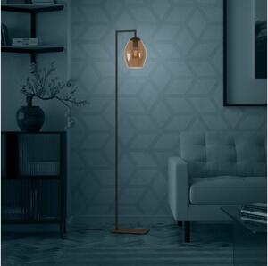 Eglo 390255 - Lampada con piedistallo ESTANYS 1xE27/40W/230V marrone