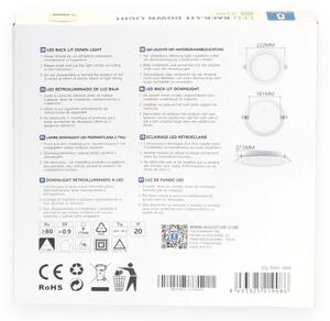 Aigostar - Lampada LED da incasso LED/18W/230V 4000K diametro 22 cm bianco