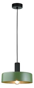 Lampadario a sospensione con filo HAKI 1xE27/60W/230V verde/nero
