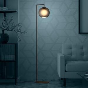 Eglo 390254 - Lampada con piedistallo ARANGONA 1xE27/40W/230V fumé