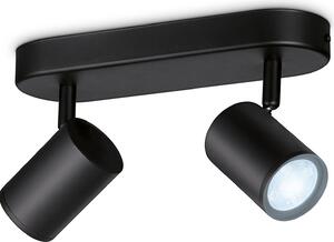 Philips WiZ bianco sintonizzabile 8719514551831 Faretto IMAGEO 2xGU10 10W/700lm 2700-6500K nero dimmerabile