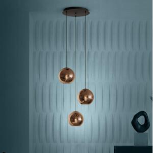 Eglo 390094 - Lampadario a sospensione con filo CORDOBA 3xE27/40W/230V rame