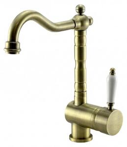 Edward Rubinetto da cucina in stile retrò con bocca girevole Bronzo classico 1208957129