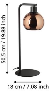 Eglo 390389 - Lampada da tavolo CORDOBA 1xE27/40W/230V rame