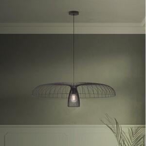 Eglo 390217 - Lampadario a sospensione con filo CHAMPERICO 1xE27/60W/230V 98,5 cm nero