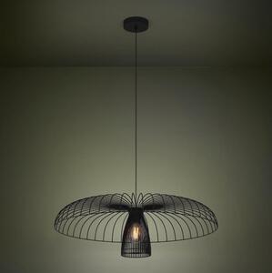 Eglo 390216 - Lampadario a sospensione con filo CHAMPERICO 1xE27/60W/230V 77 cm nero