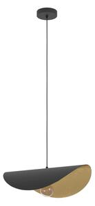 Eglo 390393 - Lampadario a sospensione con filo SACEDA 1xE27/40W/230V 53 cm nero/oro