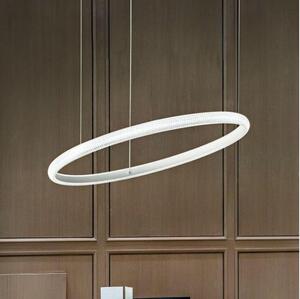 Ideal Lux - Lampadario LED a sospensione con filo MIRACLE LED/25W/230V diametro 40 cm CRI 90 cromo opaco