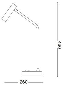 Ideal Lux - Lampada da tavolo LED EASY LED/3,5W/230V CRI 90 ottone