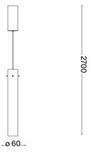 Ideal Lux - Lampadario LED a sospensione con filo FLAM LED/10W/230V diametro 6 cm CRI 90 limpido