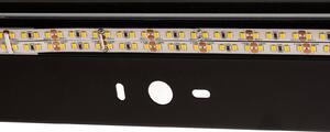 MCJ Applique a LED Mera, larghezza 80 cm, nero, 3000K