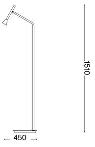 Ideal Lux - Lampada LED da terra DIESIS LED/4,5W/230V CRI 95 nero