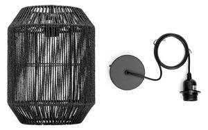 Aigostar - Lampadario a sospensione con filo 1xE27/60W/230V nero