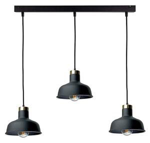 Lampadario a sospensione con filo HEBE 3xE27/60W/230V nero