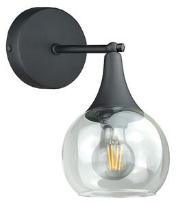 Applique STAR 1xE27/60W/230V nero/limpido