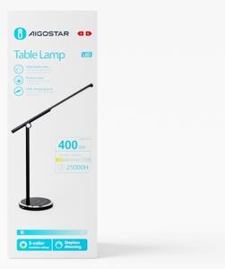 Aigostar - Lampada da tavolo LED dimmerabile con funzione Touch LED/8W/230V 3000-6000K nero