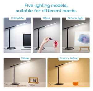 Aigostar - Lampada da tavolo LED dimmerabile con funzione Touch LED/8W/230V 3000-6000K nero