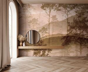 Carta da parati Foresta in stile grunge, murale, Carta da parati Stile Orientale, u97058 : Uwalls.it