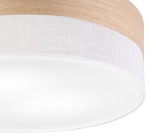 Plafoniera SIRJA WOOD 2xE27/15W/230V diametro 45 cm bianco/quercia