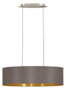 Eglo 55271 - Lampadario a sospensione con filo MASERLO 2xE27/60W/230V marrone