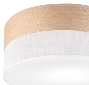 Plafoniera SIRJA WOOD 1xE27/15W/230V diametro 35 cm bianco/quercia