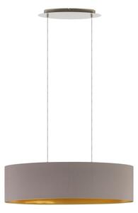 Eglo 55271 - Lampadario a sospensione con filo MASERLO 2xE27/60W/230V marrone