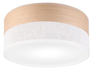 Plafoniera SIRJA WOOD 1xE27/15W/230V diametro 35 cm bianco/quercia