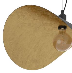 Eglo 390429 - Lampadario a sospensione con filo SACEDA 1xE27/40W/230V 80 cm nero/oro