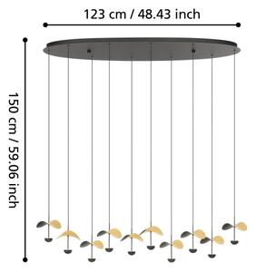 Eglo 390342 - Lampadario a sospensione con filo LED dimmerabile DRACERA 10xLED/2,3W/230V 3000K