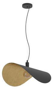 Eglo 390429 - Lampadario a sospensione con filo SACEDA 1xE27/40W/230V 80 cm nero/oro