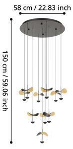 Eglo 390339 - Lampadario a sospensione con filo LED dimmerabile DRACERA 10xLED/2,3W/230V diametro 58 cm