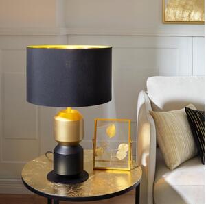 Eglo 390188 - Lampada da tavolo LAURIGNANO 1xE27/40W/230V nero/oro