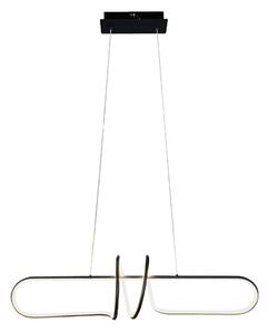 Lampadario LED a sospensione con filo VERTIGO LED/54W/230V nero