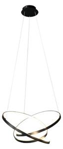 Lampadario LED a sospensione con filo EMPOLI LED/55W/230V nero