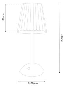 LED Lampada da tavolo ricaricabile touch dimmerabile ELBA LED/1,6W/800 mAh oro/limpido