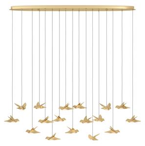 Eglo 390399 - Lampadario a sospensione con filo LED dimmerabile PARATEBUENO 17xLED/3W/230V oro