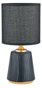 Zuma Line HS8605-BL - Lampada da tavolo 1xE14/40W/230V nero/oro/decorazione in marmo
