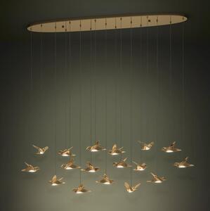 Eglo 390399 - Lampadario a sospensione con filo LED dimmerabile PARATEBUENO 17xLED/3W/230V oro