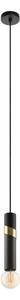 Eglo 39935 - Lampadario a sospensione con filo CEDRAL 1xE27/40W/230V nero/oro