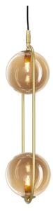 Lampadario a sospensione con filo CORDEL 2xG9/28W/230V ottone/fumé beige