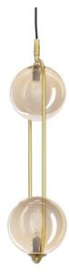 Lampadario a sospensione con filo CORDEL 2xG9/28W/230V ottone/fumé beige
