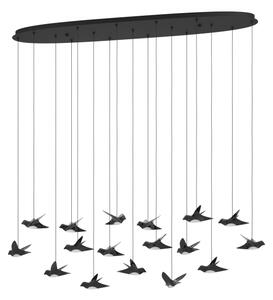 Eglo 390353 - Lampadario a sospensione con filo LED dimmerabile PARATEBUENO 17xLED/3W/230V nero