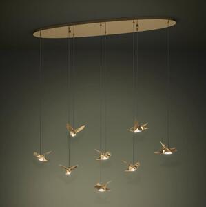 Eglo 390397 - Lampadario a sospensione con filo LED dimmerabile PARATEBUENO 8xLED/4,2W/230V oro