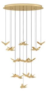 Eglo 390398 - Lampadario a sospensione con filo LED dimmerabile PARATEBUENO 17xLED/3W/230V oro